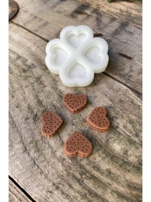 Braventa Collection Rufus Concept Kalp Bisküvi Mum Kalıbı (Silikon)