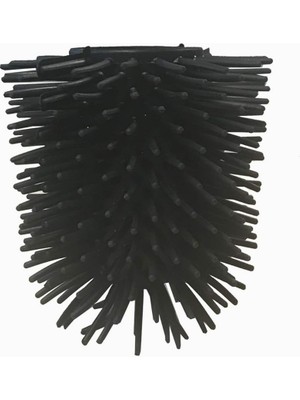 Braventa Collection M-E53-06 Ø85 mm Yedek Silikon Wc Fırça - Siyah