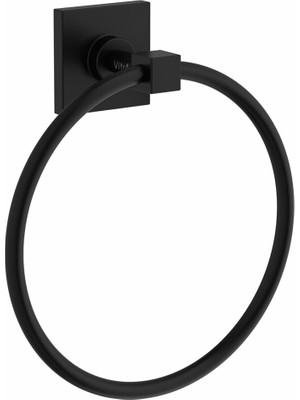 Braventa Collection Vitra Root A4480236 Halka Havluluk, Mat Siyah