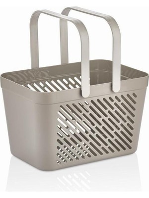 Braventa Collection Mithra Life Taşınabilir, Çok Amaçlı Banyo, Mutfak, Çekmece Içi Organizer Düzenleyici Gri Kulplu Sepe