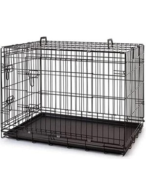 Braventa Collection Metal Kedi Köpek Kafesi Siyah 77X47X55CM