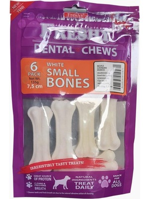 Braventa Collection Freshy Dental Chews Beyaz Kemik 20-25GR 6 Adet
