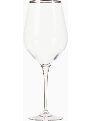 Braventa Collection Chakra Chamonix Kırmızı Şarap Kadehi Silver