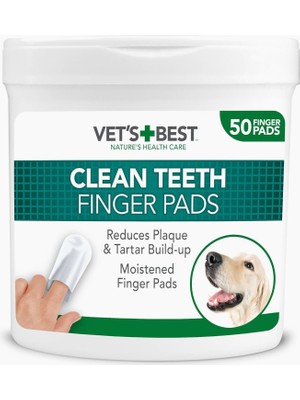 Braventa Collection Vets Best Köpekler Için 50LI Diş Temizleme Parmak Pedi