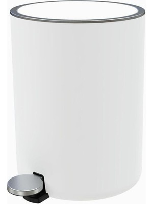 Braventa Collection Lenox 5 Lt Pedallı Çöp Kovası Beyaz