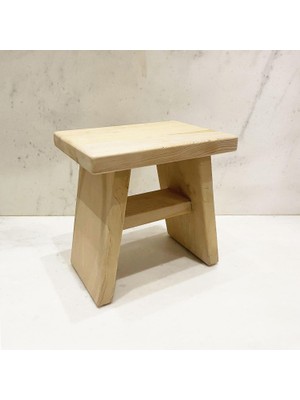 Braventa Collection Shark Anatolia Sedir Ahşap Banyo Taburesi Oturak Büyük Boy