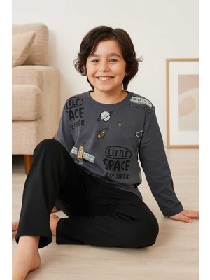 Tenra Erkek Çocuk Pijama Takımı %100 Pamuk