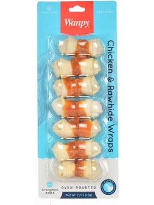 Braventa Collection Tavuk Sargılı 7'li Çiğneme Kemiği 90 gr Köpek Ödülü (7 x 90 Gr)