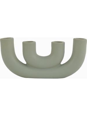 Braventa Collection Home Martina 4lü Dekoratif Şamdan Su Yeşili