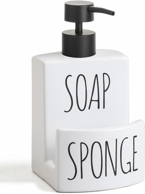 Braventa Collection Banyo Mutfak Sıvı Katı Sabunluk Beyaz