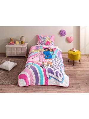 Braventa Collection Barbie Imagine Standart Pamuk-Polyester Nevresim Takımı, Pembe, Tek Kişilik