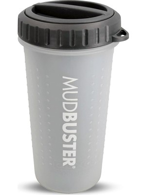 Braventa Collection Dexas Kapaklı Çamurluk Taşınabilir Köpek Pati Temizleyici, Büyük, Açık Gri