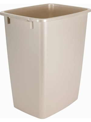 Braventa Collection Rubbemaid FG2806TPBISQU Rubbermaid Küçük Çöp , 9 Galon, Bej, Plastik Çöp /mutfak Için Çöp Kovası/ban