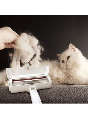 Braventa Collection Buffer Hazneli Kedi Köpek Evcil Hayvan Kazak Kıyafet Elbise Halı Yatak Tüy Temizleyici Kıl Toz Topla