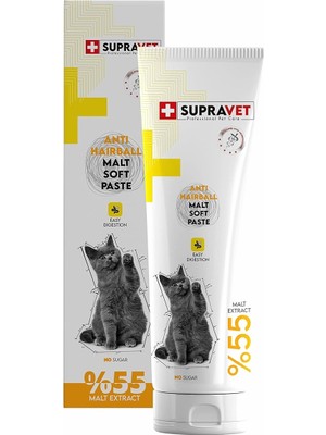 Braventa Collection Supravet Anti-Hairball Malt Kedi Macunu 100 gr Tüy Yumağı Engelleyici (%55 Extra Malt)