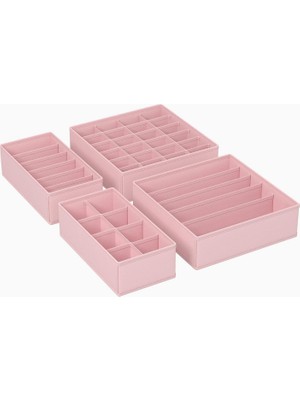 Braventa Collection Iç Giyim Saklama Kutuları, Çekmece Organizatörü, Dolap Organizeri, Katlanabilir, Sütyen, Iç Çamaşırı