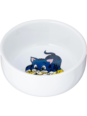 Braventa Collection Kedi Seramik Mama Su Kabı, 0,3LT/11CM