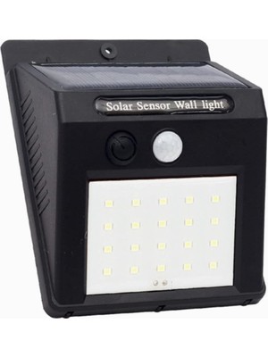 Braventa Collection Chermik SM-8006 Solar Sensörlü Duvar Tipi 20 Ledli LED Aplik
