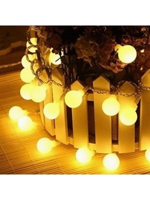 Braventa Collection Top LED Işık 5 Metre Boncuk LED Sabit Yanan Dekoratif LED Işık Gün Işığı