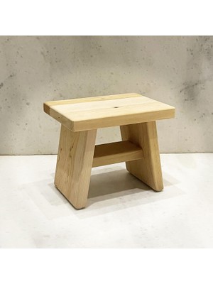 Braventa Collection Shark Anatolia Sedir Ahşap Banyo Taburesi Oturak Orta Boy