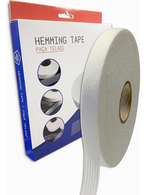 Braventa Collection Modern Teknik Tekstil Şerit Ipli Biye Tela 1.5 cm x 100 M - Tek Tarafı Yapışkanlı Tela - Ütü ile Yap