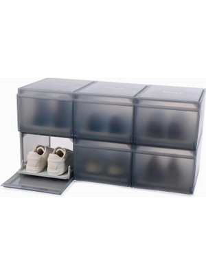 Braventa Collection Joseph Joseph Premium Ayakkabı ve Spor Ayakkabı Saklama Düzenleyici, Kaydırmalı Ayakkabı Tepsisi, 6'