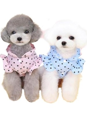 Braventa Collection Pileli Kalpli Köpek Kıyafeti Mavi Xs