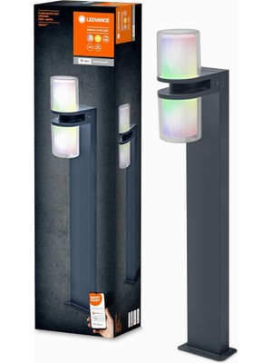 Braventa Collection Ledvance + Wı-Fı Updown Flare 80 cm - Kısılabilir LED Ayaklı Lamba Koyu Gri Dış Mekan Için Dayanıklı