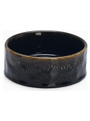 Braventa Collection Köpek Mama Su Kabı, Seramik, Siyah, 13,5cm, 500ML