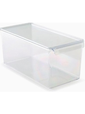 Braventa Collection M-E73-20-16 Kapaklı Küp Düzenleyici Şeffaf