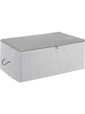 Braventa Collection Ocean Home Textile Orta Boy Gri Çizgili Stuff & Things Hurç 52 x 28 x 21 cm