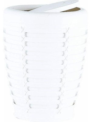 Braventa Collection Palm Çöp Kovası, Beyaz