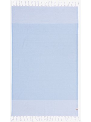 Barine Deep Çizgili Pamuk Peştemal Mavi