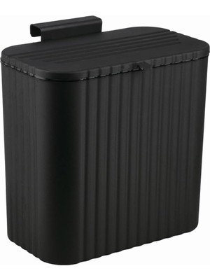Braventa Collection Mutfak Tezgah Üstü ve Dolap Askılı Çöp Kovası 15 Lt Siyah (NKS158-1)