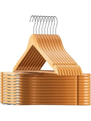 Braventa Collection Orret Home 6 Adet Ahşap Elbise Askısı,etek,pantolon,elbise,gömlek Için Dolap Içi Tahta Askı,gardrop