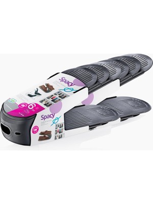 Braventa Collection Hobby Life Spacy Ayakkabı Rampası 6’lı Set – Ayakkabı Düzenleyici, Kompakt ve Pratik Depolama Çözümü