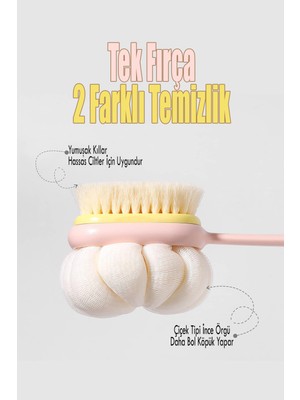 UltraMint Organik Masaj Aleti ve Banyo Lifi Seti – 2’li Çok Amaçlı Fırça