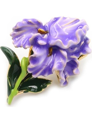 Remstdrk Çiçek Broş - Mor