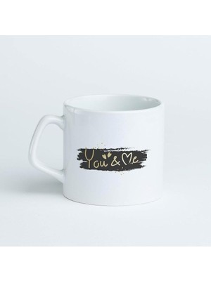 Braventa Collection Sevgiliye Özel You & Me Baskılı Kahve Kupası