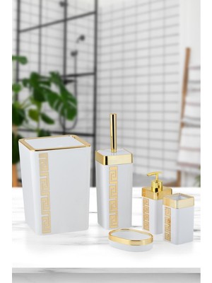 UltraMint Su Yolu Desenli Şık Banyo Seti, Pratik ve Estetik Tasarım