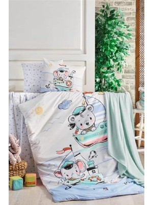 Braventa Collection Kristal Bebek Nevresim Takımı Sailing Blue