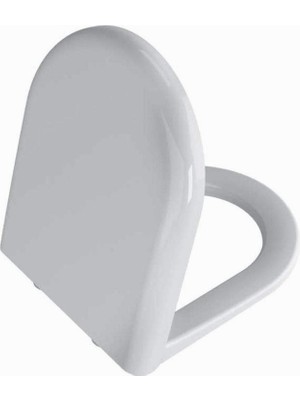 Braventa Collection Vitra 94-003-009 Yavaş Kapanır Klozet Kapağı, Duroplast, Beyaz