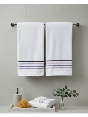 Coton Delux 2’li %100 Pamuk El & Baş Havlusu 50X90 cm – Yumuşak Dokulu, Yüksek Emicilik