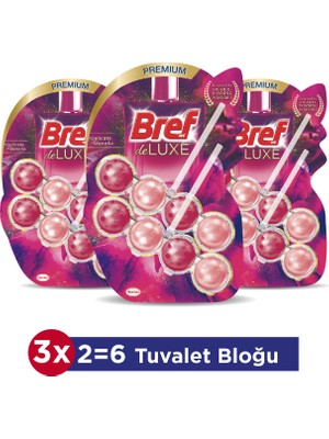 Bref WC Deluxe 2'li Klozet Temizleme Topu 3'lü Premium Kir&Kireç Önleyici ve Koku Giderici
