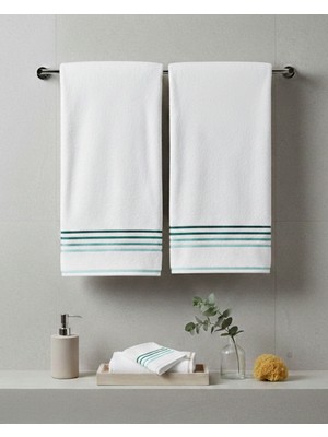 Coton Delux 2’li %100 Pamuk El & Baş Havlusu 50X90 cm – Yumuşak Dokulu, Yüksek Emicilik