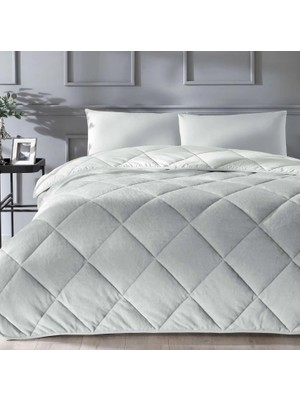 Braventa Collection Teddy Renkli Klişe Pamuk Uyku Seti, Gri, Çift Kişilik