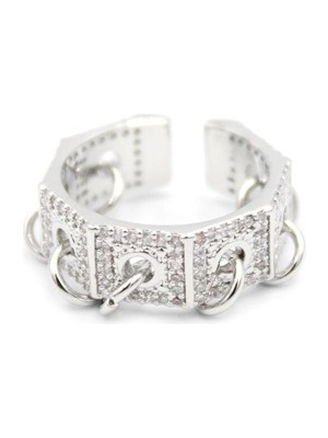 Remstdrk Halkalı Yüzük - Gümüş