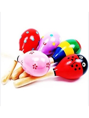 Mey İthalat Ahşap Renkli 7 Adet Çocuk Müzik Aleti Eğitim