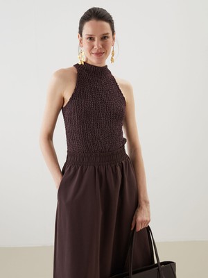 Lc Waikiki Yeni Sezon Halter Yaka Dokulu Kadın Bluz