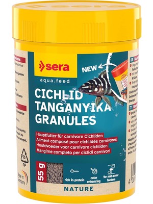 Braventa Collection Granured Nature 100 ml (55 G) - Küçük Carnivore Çiklitler Için Ana Yem, Malavi ve Tanganika Için Yem